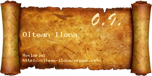Oltean Ilona névjegykártya